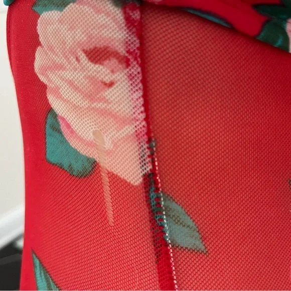 Betsey Johnson mesh bodice Off-Shoulder Swimsuit size small - Picture 13 of 13